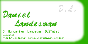 daniel landesman business card